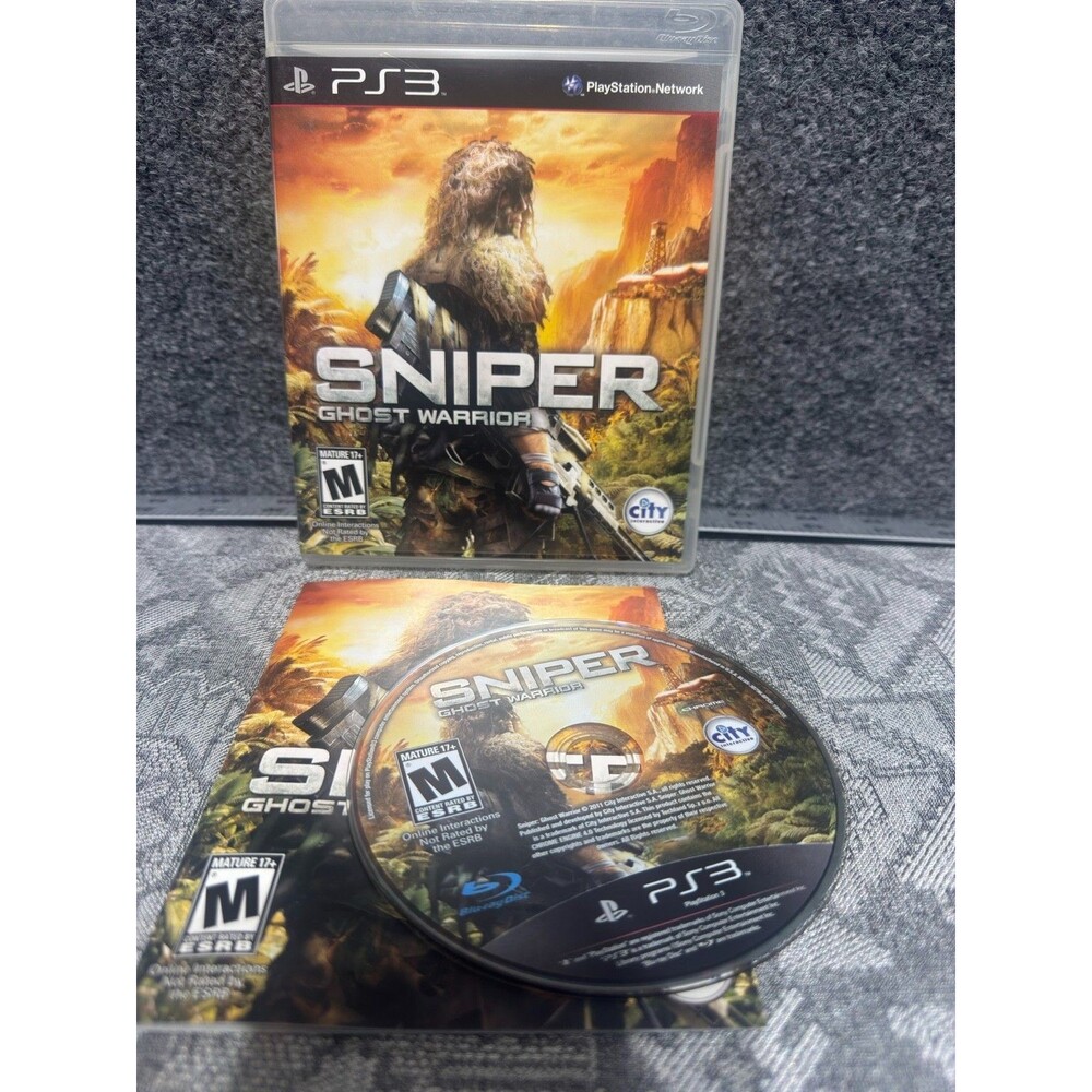 Sniper Ghost Warrior PS3 PlayStation 3 CIB Complete Manual EUC City Interactive